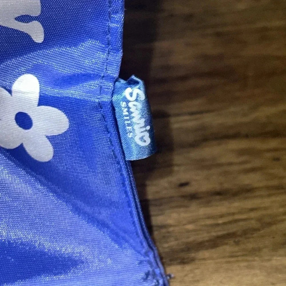 VTG 1999 hello kitty sanrio co. smiles ltd blue nylon tote handbag - Picture 7 of 16